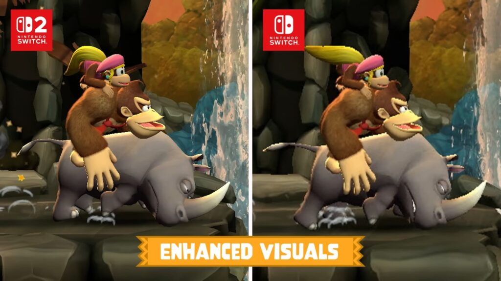 Donkey Kong Country Returns HD - porovnání grafiky